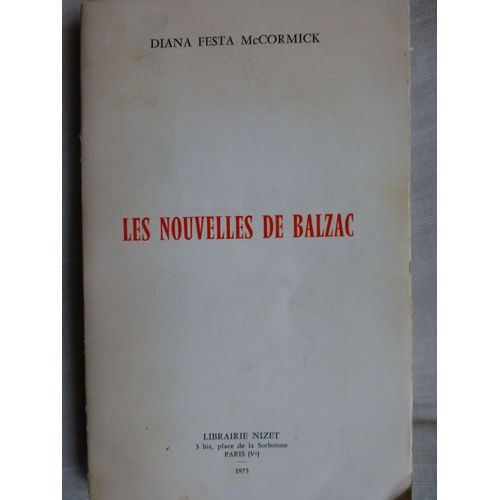 Les Nouvelles De Balzac