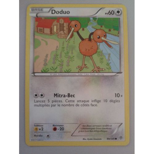 Doduo 99/135- Pokemon Tempete Plasma