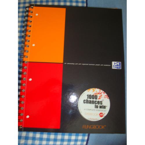 Cahier Filingbook A4 Reliure Intégrale 23,3 X 29,8 Cm 200 Pages Détachables Petits Carreaux 5 X 5 Papier 80g Oxford