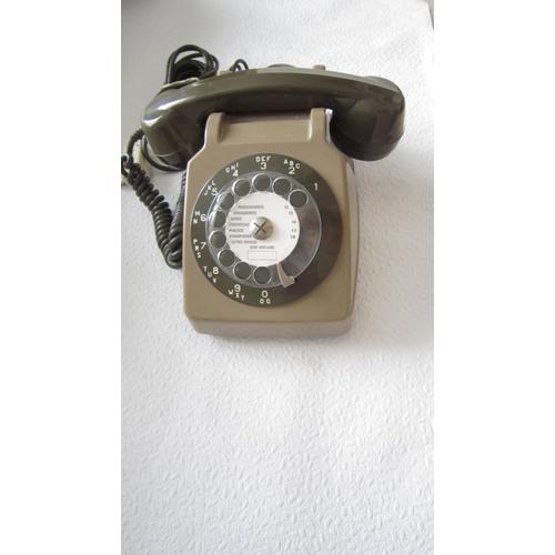 Socotel S63 - Téléphone à cadran marron