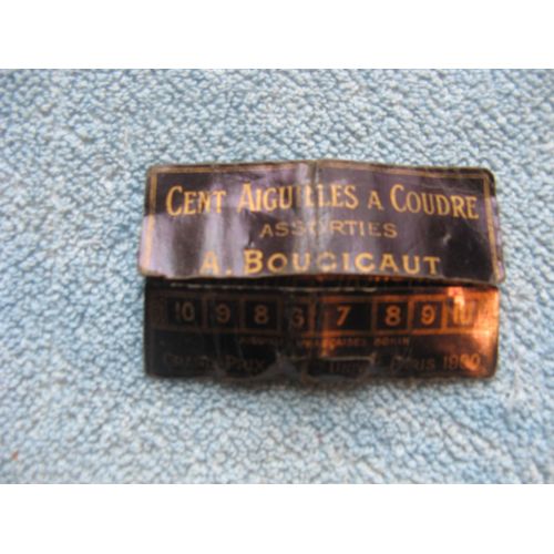 Sachet Ancien Vers 1900 Aiguilles Couture A.Boucicaut Au Bon Marché + Aiguilles.