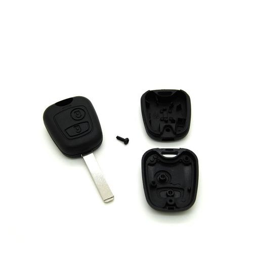 Coque Pour Clé Télécommande Peugeot 107 207 307  + Lame Vierge Clef #P