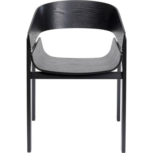 Chaise Avec Accoudoirs Biarritz Noire Kare Design