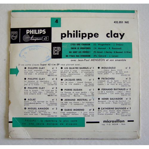 C'est Une Chanson<Br> - Enfin Le Printemps<Br> - Ou Sont Les Pépées<Br> - Ne T'fais Pas D'mouron