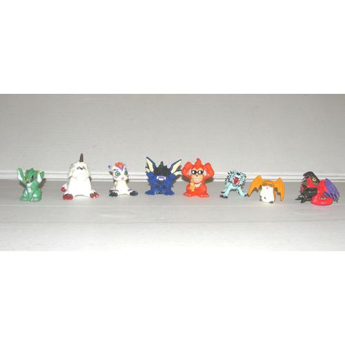 Digimon 8 Figurines Bandai 1999 De 4,5cm À 3cm