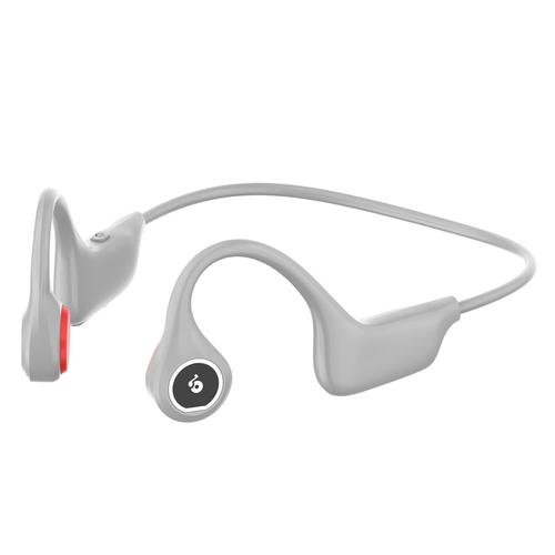 Casque à conduction osseuse, casque Bluetooth à oreilles ouvertes, casque sans fil étanche avec microphone intégré pour l'entraînement, la course, la randonnée, le sport, le cyclisme