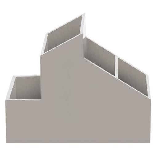 SKYLINE Petit rangement Maquillage - L 8,5 x l 13 x H 10 cm - Taupe