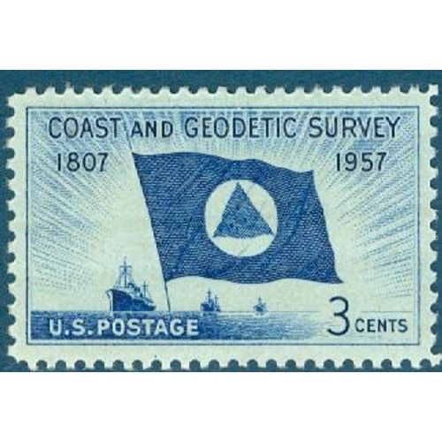 Usa 1957 - Coast And Geodetic Survey - 3c - Scott 1088 - Neuf * (Trace De Charnière)