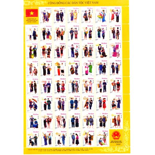 Timbres Vietnam Minorites Ethniques