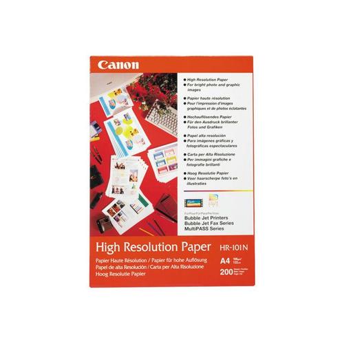 Canon HR-101 - Papier couché - A4 (210 x 297 mm) 200 feuille(s) - pour BJ-S520; PIXMA IP4000, iP6210, iP6310, iP8500, MG2555, MG8250, MP110, MP130, MP750, MP780