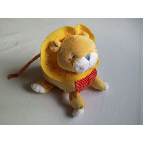 Doudou Peluche Roi Lion Löwe Jaune Rouge Ikéa 22 Cm