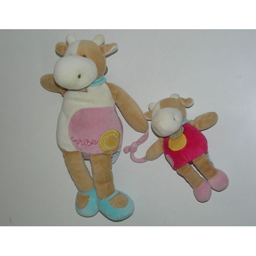Doudou - Vaches Cerise Avec Son Petit