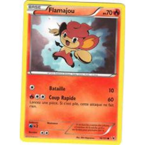 Carte Pokemon Flamajou 16/101