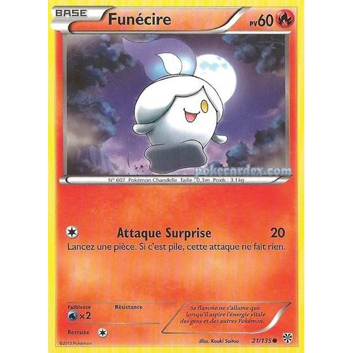 Carte Pokemon Tempete Plasma Funecire 21/135