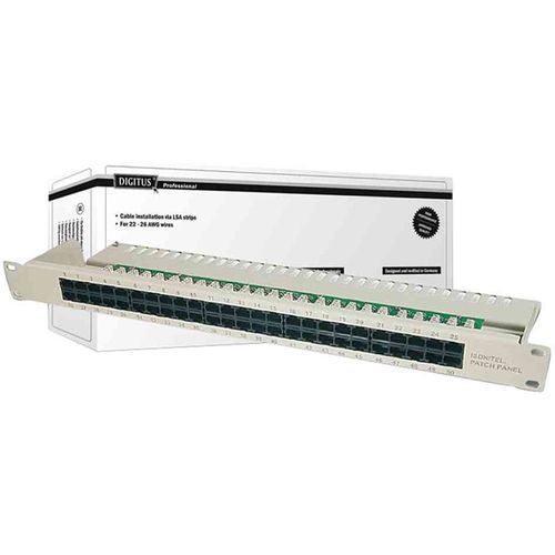 DIGITUS Panneau de configuration 19" RNIS, Cat. 3, 50 x RJ45