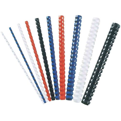 Fellowes - 6 Mm - 29.7 Cm - 21 Anneaux - A4 (210 X 297 Mm) - 20 Feuilles - Bleu - 100 Unités Peigne De Reliure En Plastique