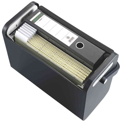 Helit Boite Mobile Avec Pot A Crayons, Noir