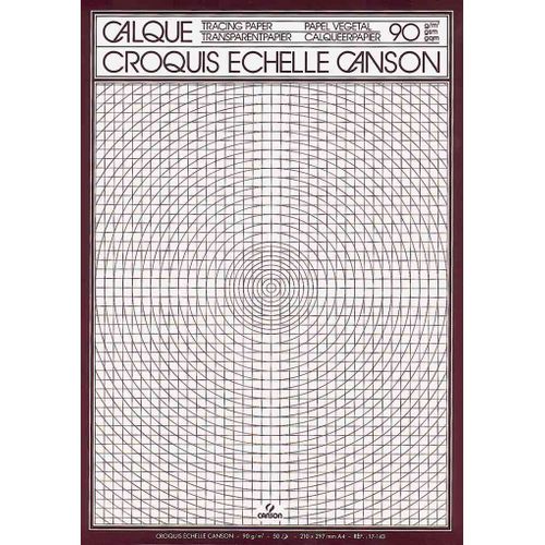 CANSON Papier calque pour dessin technique, A4, 70/75 g/m2