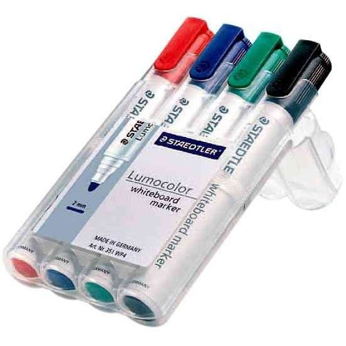 Staedtler Lumocolor Marqueur Tableau Blanc 351b, ¿Tui De 4,