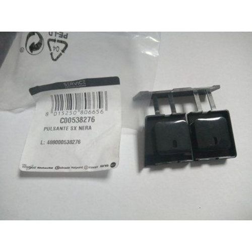 Bouton B32p660 touche noir C00538276 pour lave linge Whirlpool Indesit