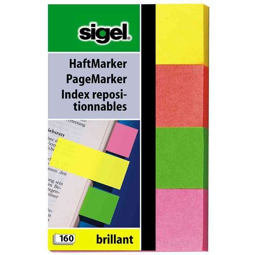 sigel index repositionnables brillant, 50 x 20 mm,