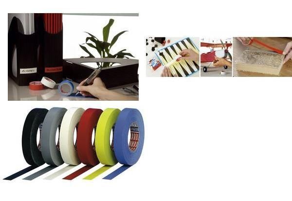 Tesa ruban toile, 19 mm x 2,75 m, rouge