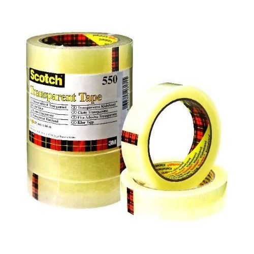 3M Scotch ruban  adhésif 550, transparent, 19 mm x 66 m