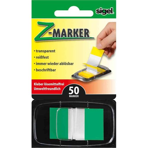 sigel Index repositionnable "Z-Marker" film Color-Tip, vert