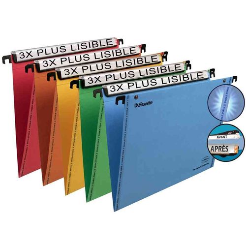 Esselte Dossier Suspendu Vmg, Carton 240 G/M2, Orange