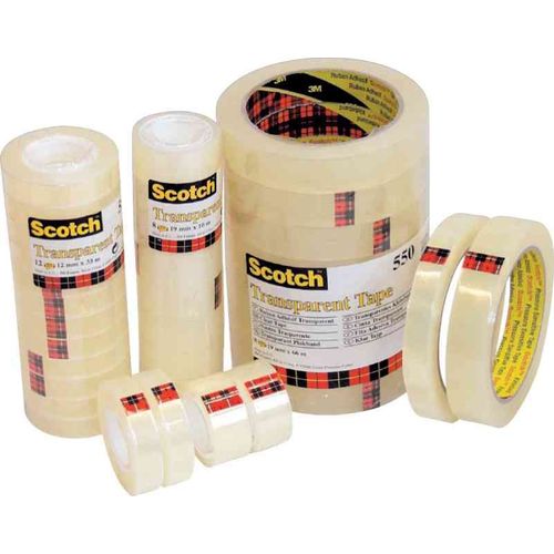 3M Scotch Ruban  adhésif 550, transparent, 19 mm x 33 m