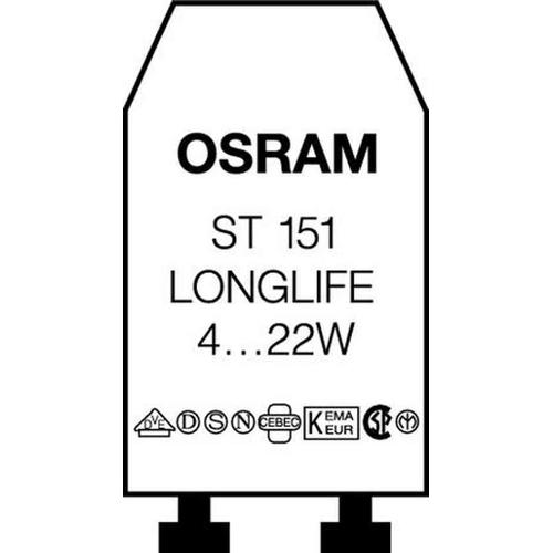 OSRAM Starter ST151 LONGLIFE, pour lampes fluorescentes de