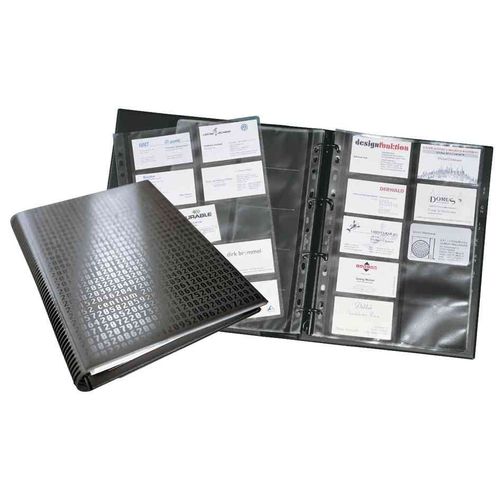 Durable Classeur A Anneaux Pour Cartes De Visite Visifix