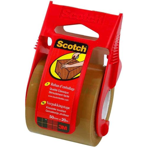 3M Scotch Ad¿sif pour emballage Classic, 50 mm x 20 m, brun