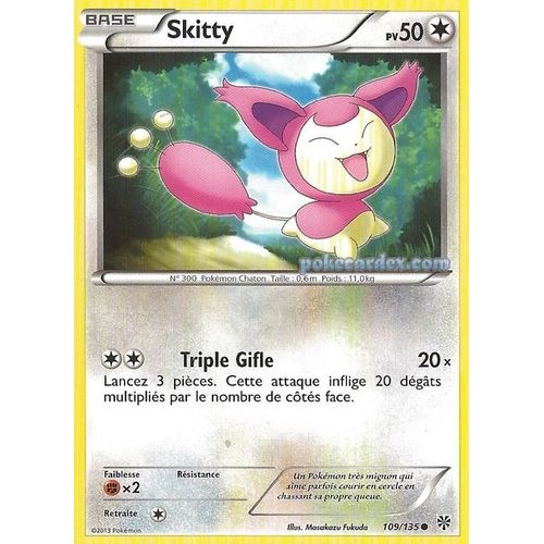 Carte Pokemon Tempete Plasma Skitty 109/135