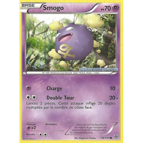 Carte Pokemon Tempete Plasma Smogo 56/135