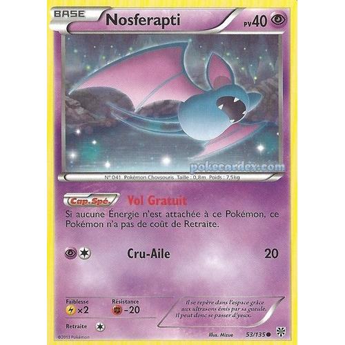 Carte Pokemon Tempete Plasma Nosferapti 53/135
