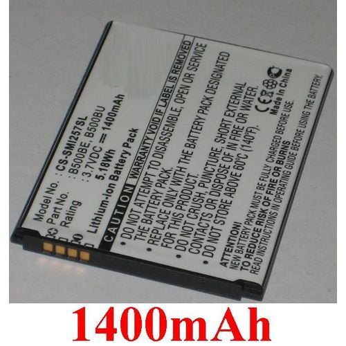 Batterie Pour Samsung Gt-I9190, Gt-I9192, Gt-I9195, Serrano, Sgh-I257, Shv-E370, Shv-E370d, Ean Code: 4894128075905, 69.10 X 50.90 X 4.20mm, P/N: B500be, B500bu **1400mah**