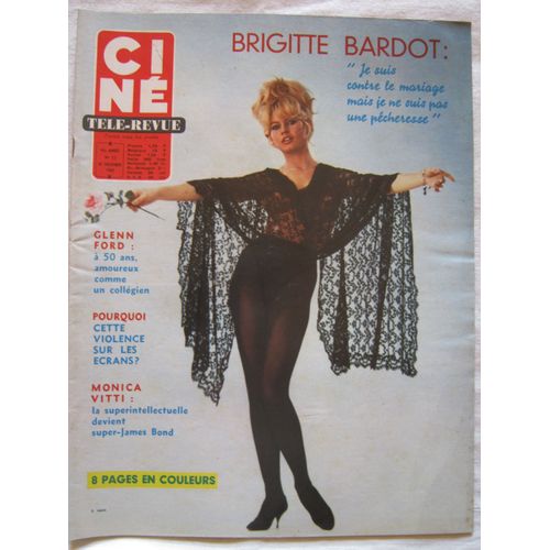 Cine Revue Tele-Revue -45e Annee - N° 53 - Galia - 30/12/1965 - Brigitte Bardot - Glen Ford 53