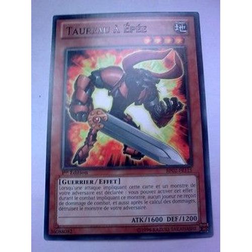 Carte Yu-Gi-Oh - Taureau À Épée - Bp02-Fr115 - Rare
