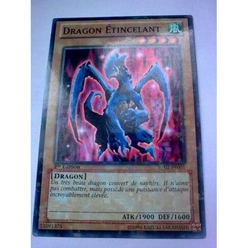 Carte Yu-Gi-Oh - Dragon Etincelant - Bp02-Fr001 - Mosaique Rare