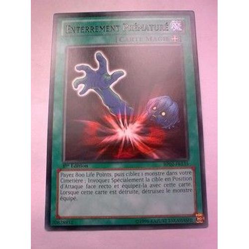 Carte Yu-Gi-Oh - Enterrement Prématuré - Bp02-Fr135 - Rare