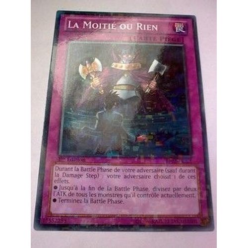 Carte Yu-Gi-Oh - La Moitié Ou Rien - Bp02-Fr201 - Mosaique Rare
