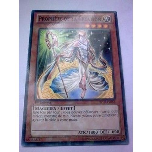 Carte Yu-Gi-Oh - Prophete De La Creation - Bp02-Fr053 - Mosaique Rare