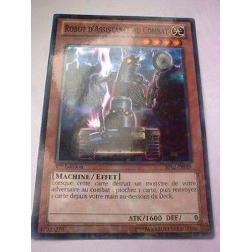 Carte Yu-Gi-Oh - Robot D'assistance Au Combat - Bp02-Fr019 - Mosaique Rare
