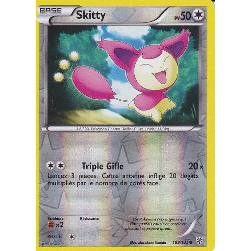 Carte Pokemon - Skitty - 109/135 - Reverse - Tempete Plasma -