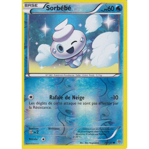 Carte Pokemon - Sorbebe - 35/135 - Reverse - Tempete Plasma -