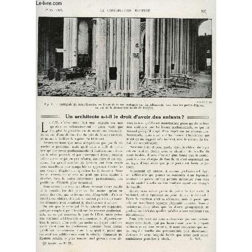 La Construction Moderne - N°31 - 1er Mai 1927 / Un Architecte A T Il Le Droit D'avoir Des Enfants? - Les Nouveaux Procedes De Construction Appliques A La Rextauration Des Anciens Editfices : ...