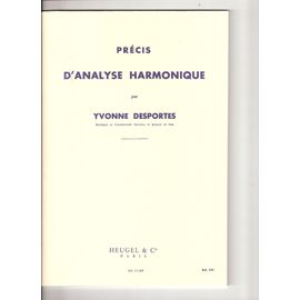 Précis D'analyse Harmonique By Yvonne Desportes
