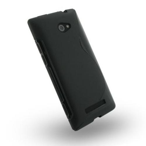 Coque De Protection Semi Rigide Façon S Htc Windows Phone 8 Noir