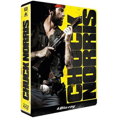 Chuck Norris : Oeil Pour Oeil + Delta Force + Sale Temps Pour Un Flic + Portés Disparus - Édition Steelbook Limitée - Blu-Ray